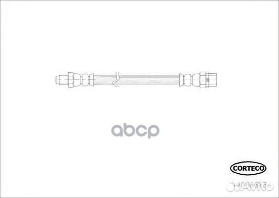 Шланг тормозной зад Corteco 1097 34306792253