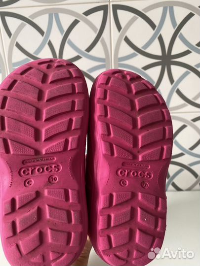 Сапоги crocs c10 для девочки