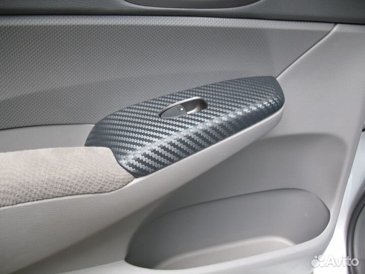 Виниловая пленка под карбон Серая 1520 мм