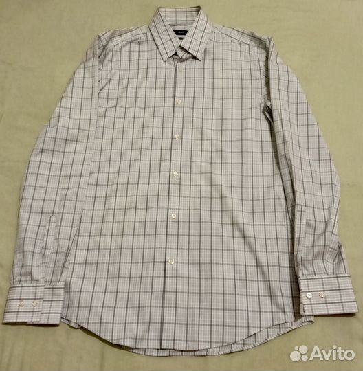 Мужская рубашка в клетку Hugo Boss