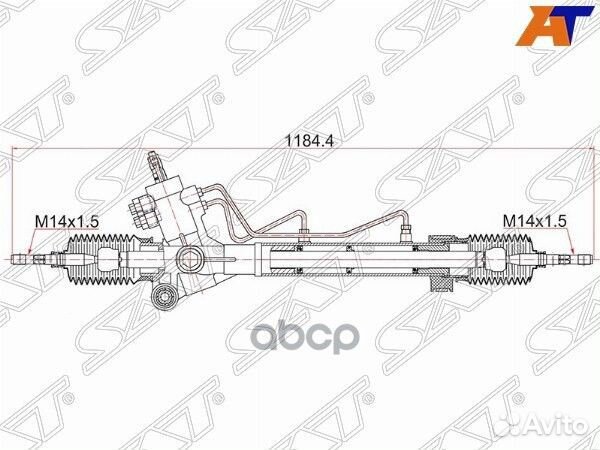 Рейка рулевая Toyota RAV4 94-00 LHD ST-44250-42