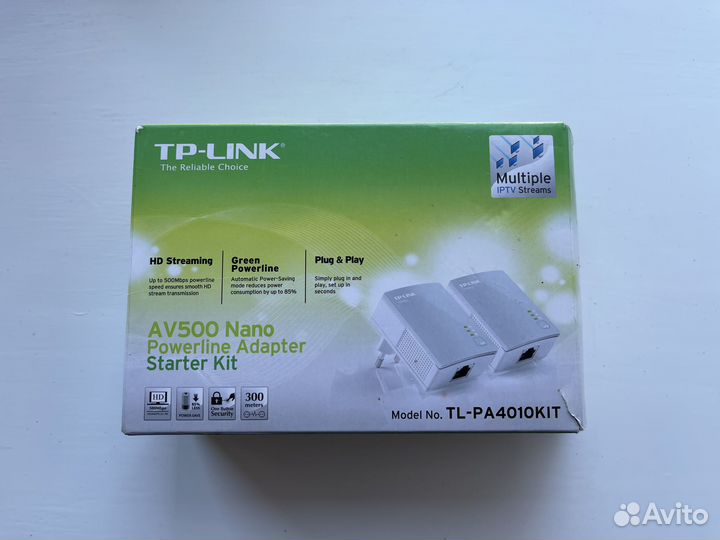Комплект адаптеров Powerline TP-link TL-PA4010KIT