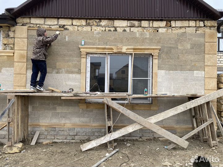Облицовка дагестанским камнем