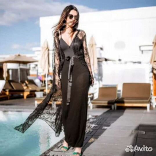 Халатик кружевной