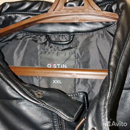Куртка кожаная демисезонная мужская ostin