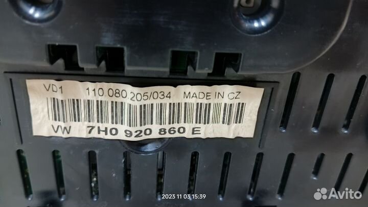 Приборная панель Volkswagen T5