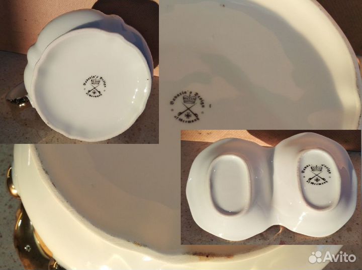 Немецкий фарфоровый сервиз с розами