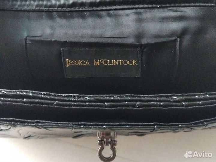 Сумка клатч натуральная кожа Jessika M Clintock