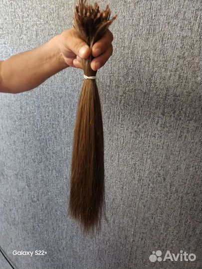 Волосы для наращивания 45 см русый