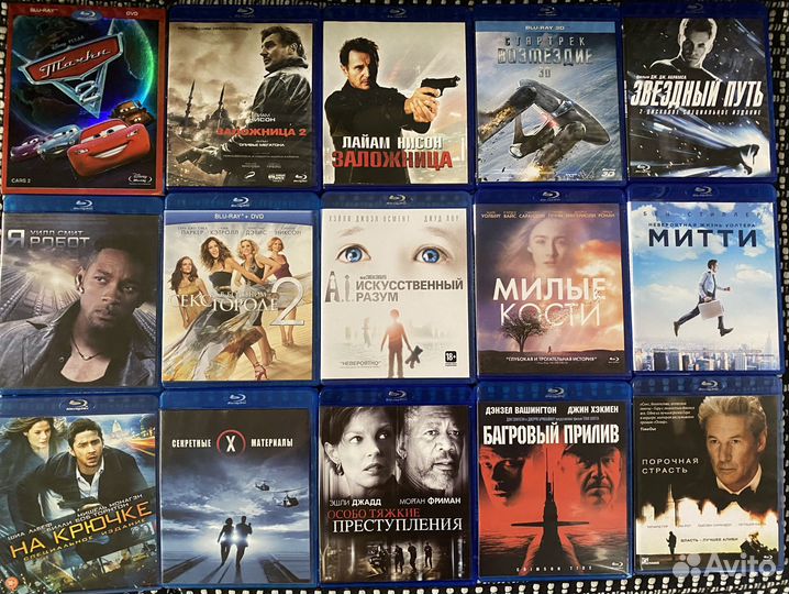 Bluray диски фильмы и мультфильмы (лицензия)