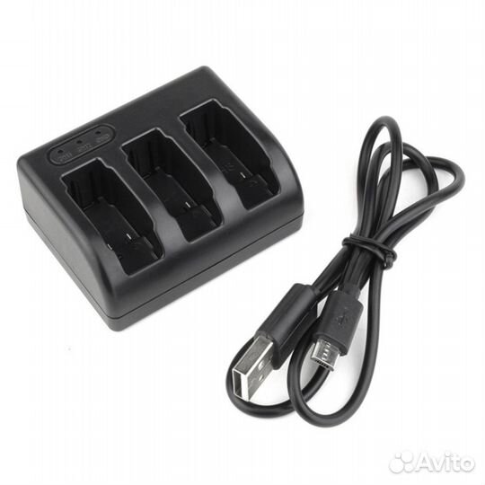 Зарядное устройство тройное для GoPro Hero 5/6/7