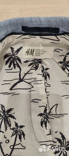 Брендовый пиджак HM для мальчика 104 см