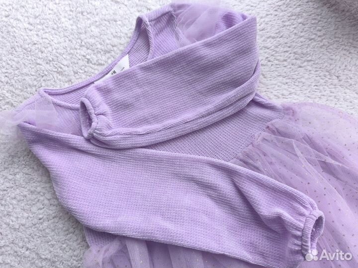 Платье сиреневое 110-116 H&M для девочки