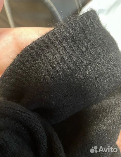 Вязаное платье черное