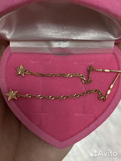 Золотые серьги