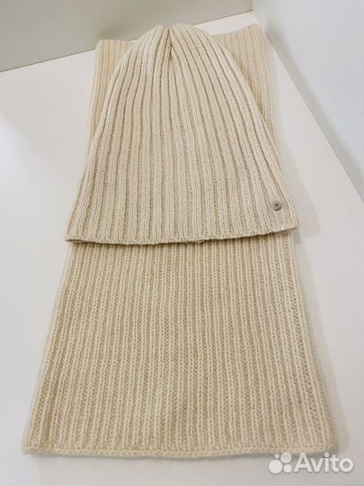 Шапка вязаная +снуд