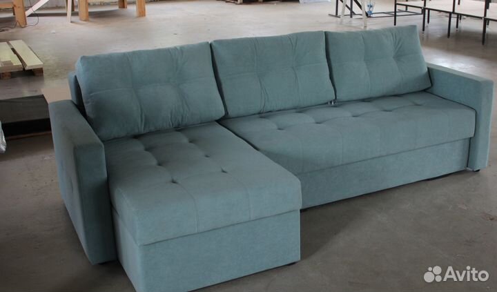 Угловой Диван-Еврокнижка с механизмом Тик-Так