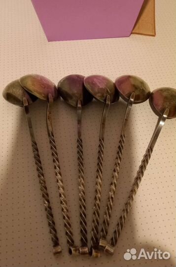 Ложки мельхиор позолота