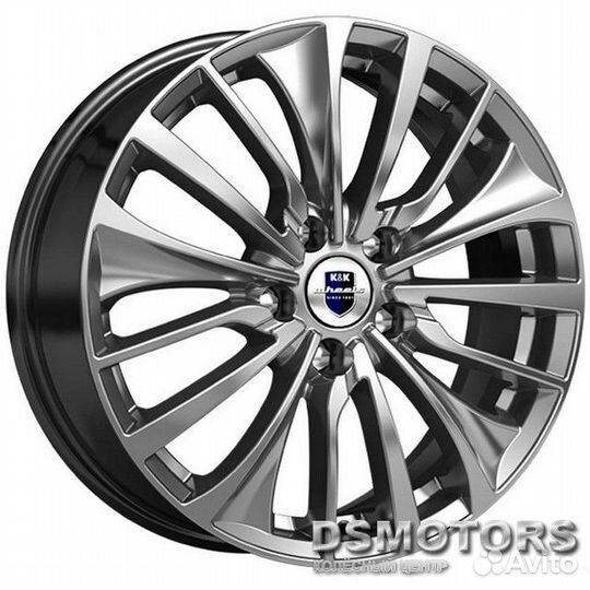 Диски Flanker 6.5/17 4x100 ET43 d60.1 дарк платину