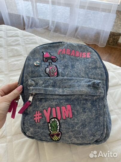 Рюкзак джинсовый для девочки acoola