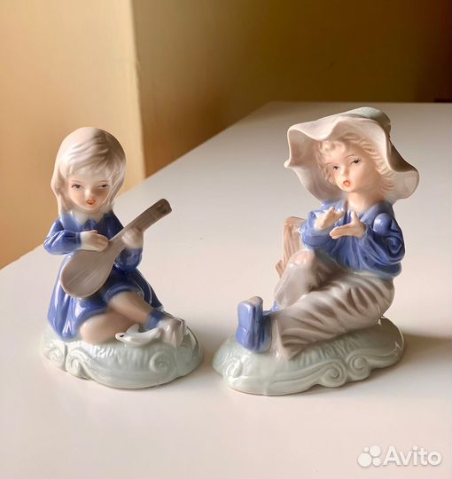 Capodimonte статуэтки парные винтаж Италия