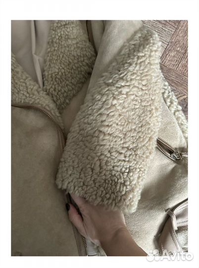 Дубленка натуральная женская авиатор