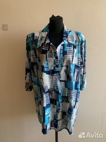 Рубашка удлиненная большие размеры новая