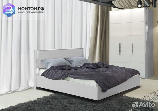 Спальный гарнитур Наоми белый глянец