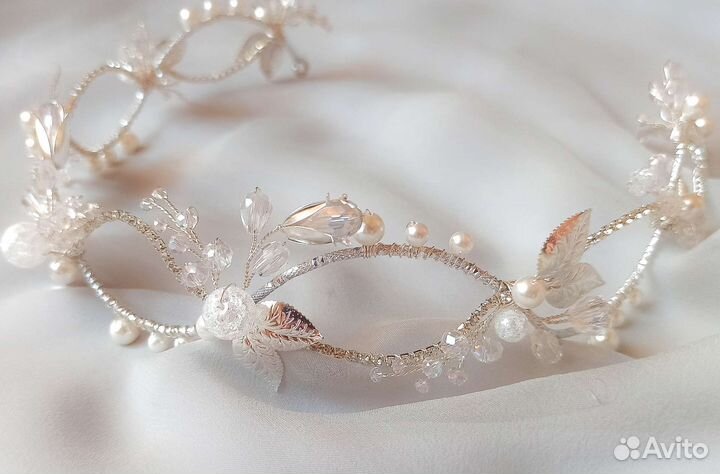 Свадебный венок. Украшение для волос