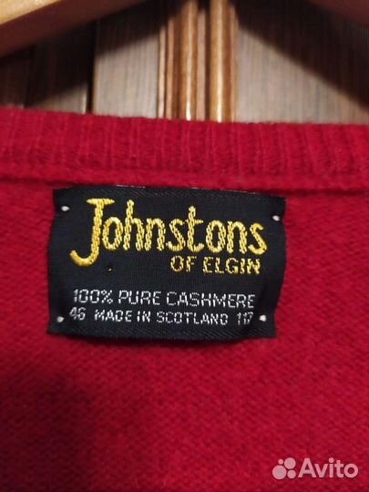 Джемпер кашемировый Johnstons of Elgin, р-р 52