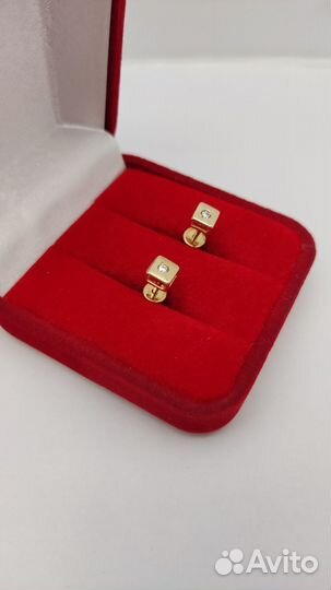 Е.Ц. Серьги, золото 585 (id 78442/78451)