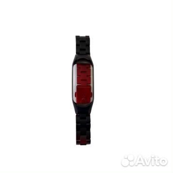 Ремешок металлический для Mi band 5 Gradient red