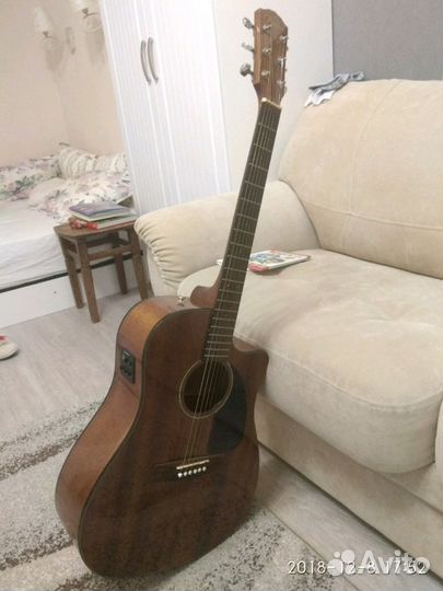 Fender CD-60SCE ALL mahogany