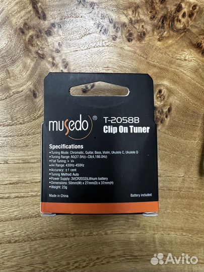 Тюнер для настройки гитары Musedo WST-2058B