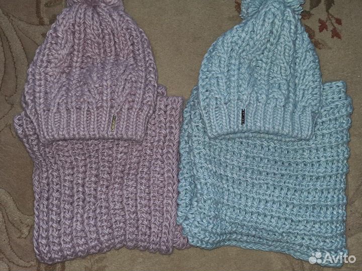 Комплект шапка и снуд