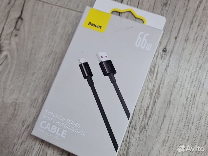 Кабель baseus 66w usb to TypeC
