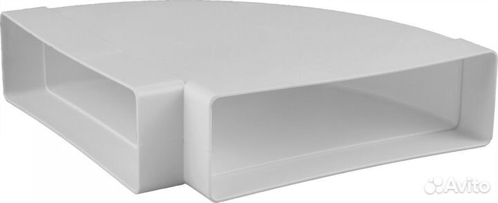 Колено горизонтальное для плоских воздуховодов 60х