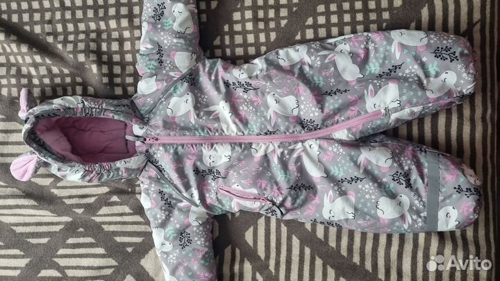 Демисезонный комбинезон для девочки 86