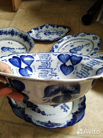 Фарфоровая посуда гжель
