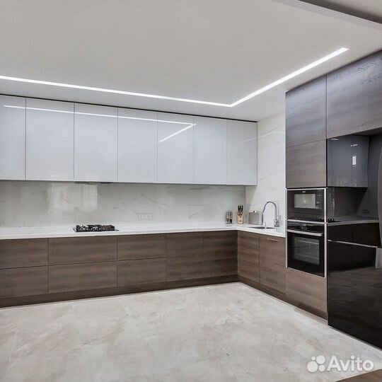 Кухня без ручек (цена за весь гарнитур) ксп:16392