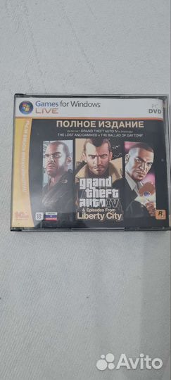 DVD диски GTA4 + дополнение Лицензия