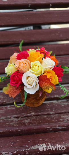 Букет цветы из мыла
