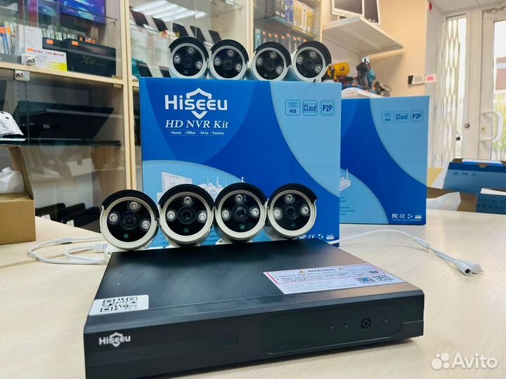 WI-Fi Комплект видеонаблюдения 4 камеры