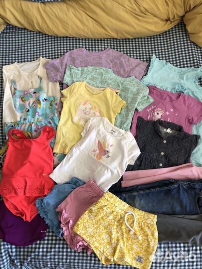 Вещи летние на девочку пакетом 98 104