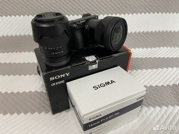 Sony Alpha A6500 + обьектив 18-135мм