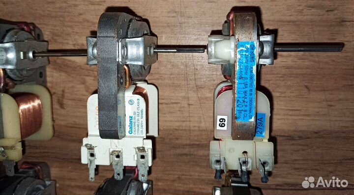 Двигатель вентилятора свч