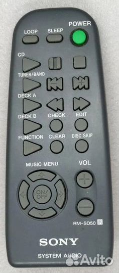 Пульт заменяющий Sony RM-SD50