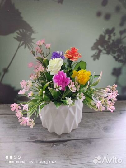 Гипсовое кашпо