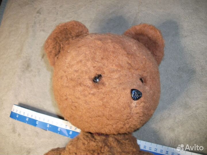 Винтажный плюшевый Медведь, рост 60 см