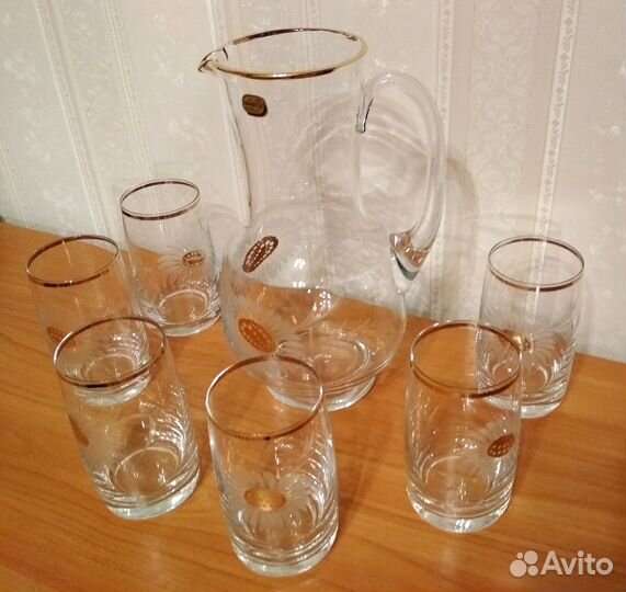 Кувшин со стаканами. Bohemia